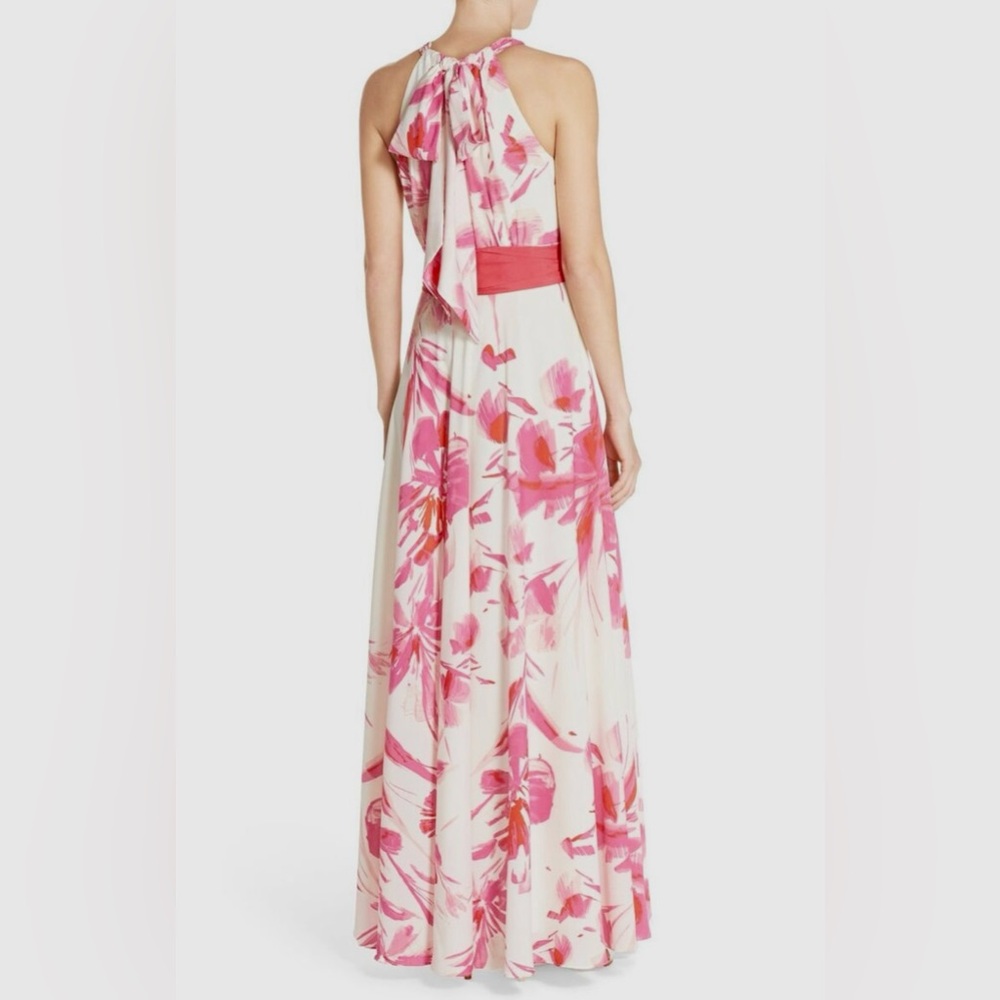 Eliza J Floral Pink and White Maxi Dress - Picture 2 of 13
